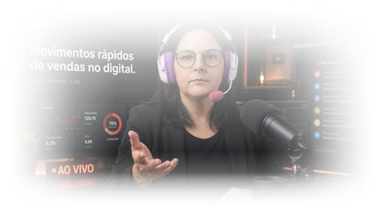 Graciela Barbieri ao vivo — Movimentos rápidos de vendas no digital