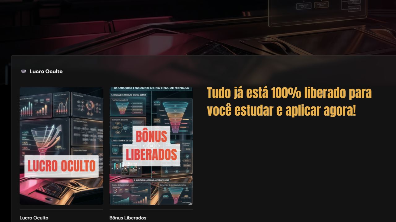 Mockup da aula Lucro Oculto