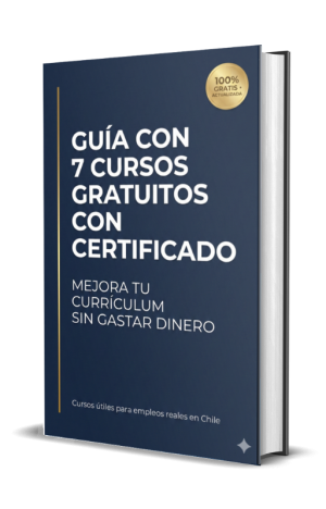 guía con 7 cursos gratuitos con certificado